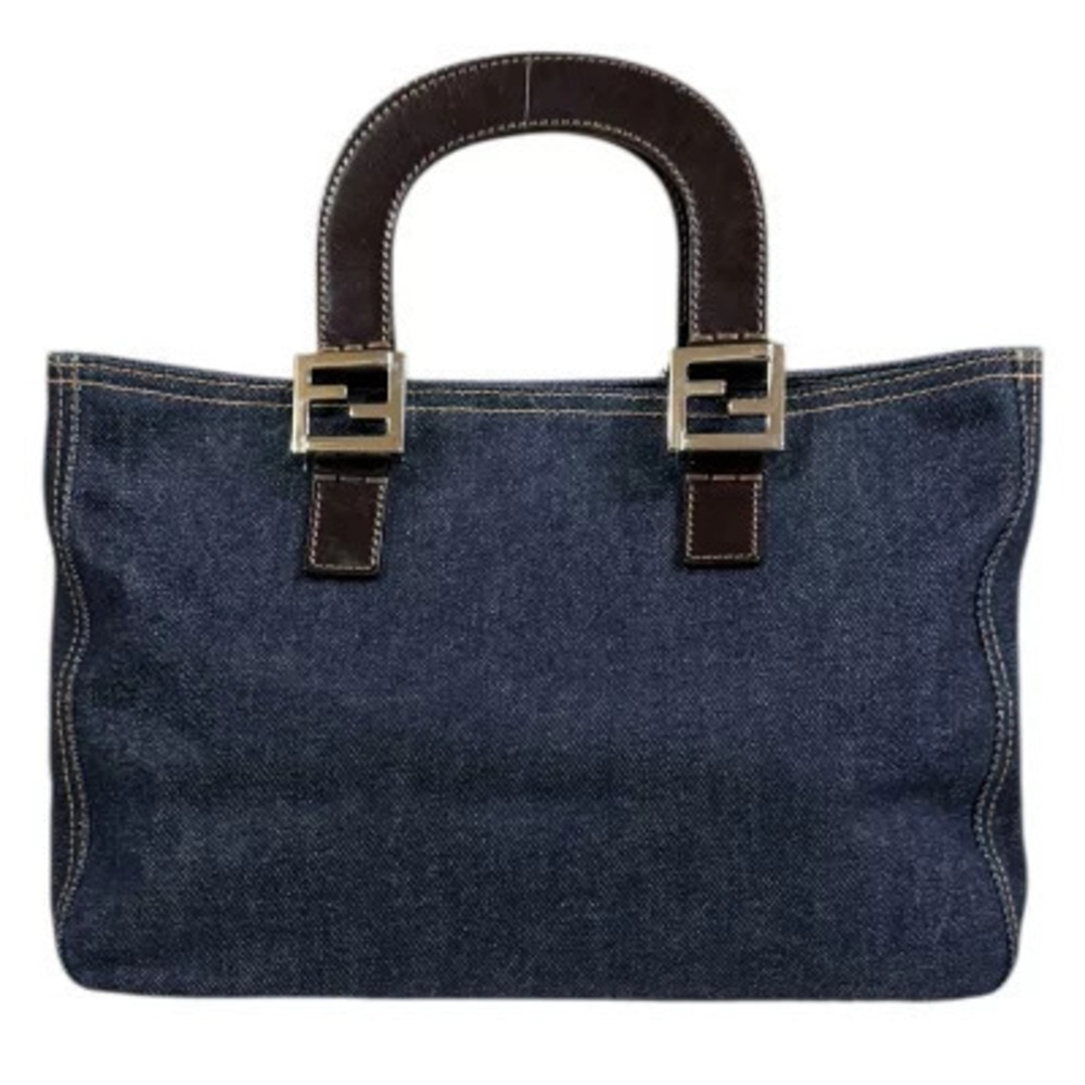 Fendi denim tote bag Navy Blue